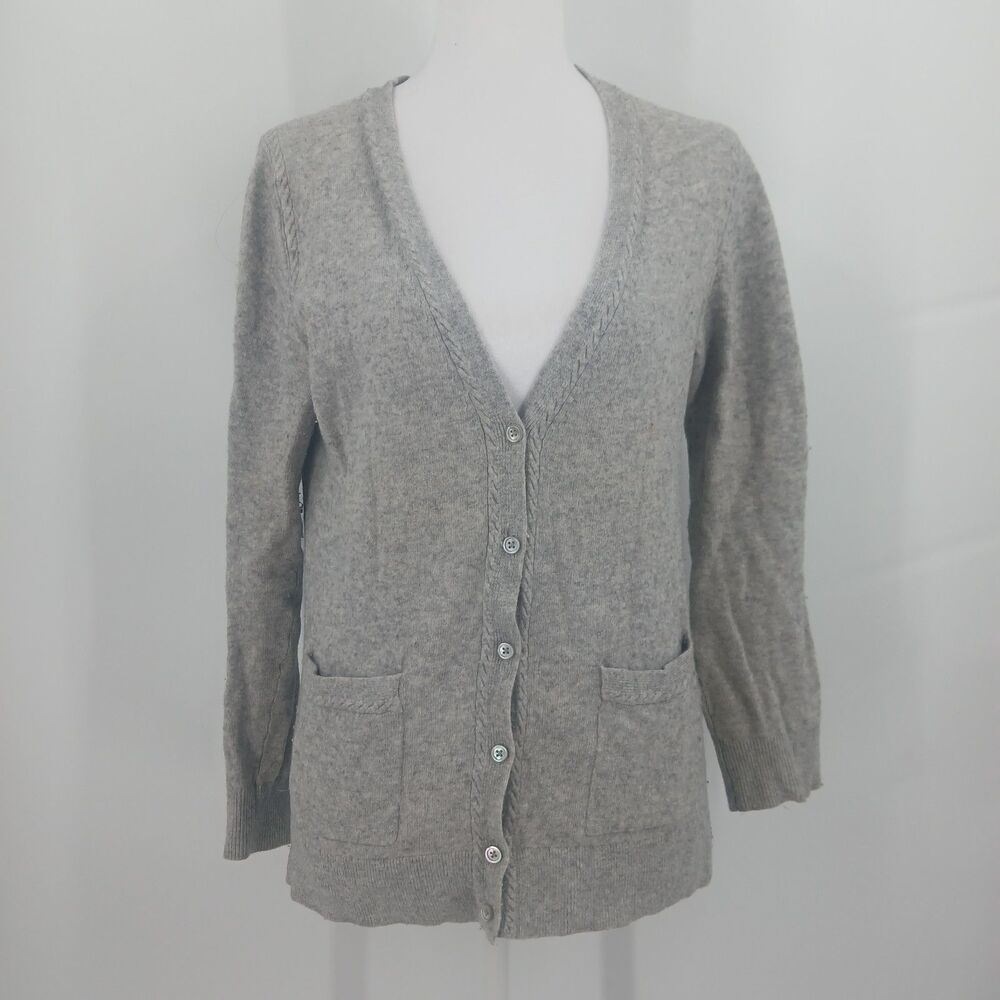 womans banana republic italian cashmere wool blend flipucci yarn cardigan size M